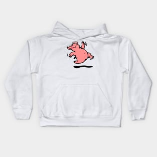 Happy dancing Pig Kids Hoodie